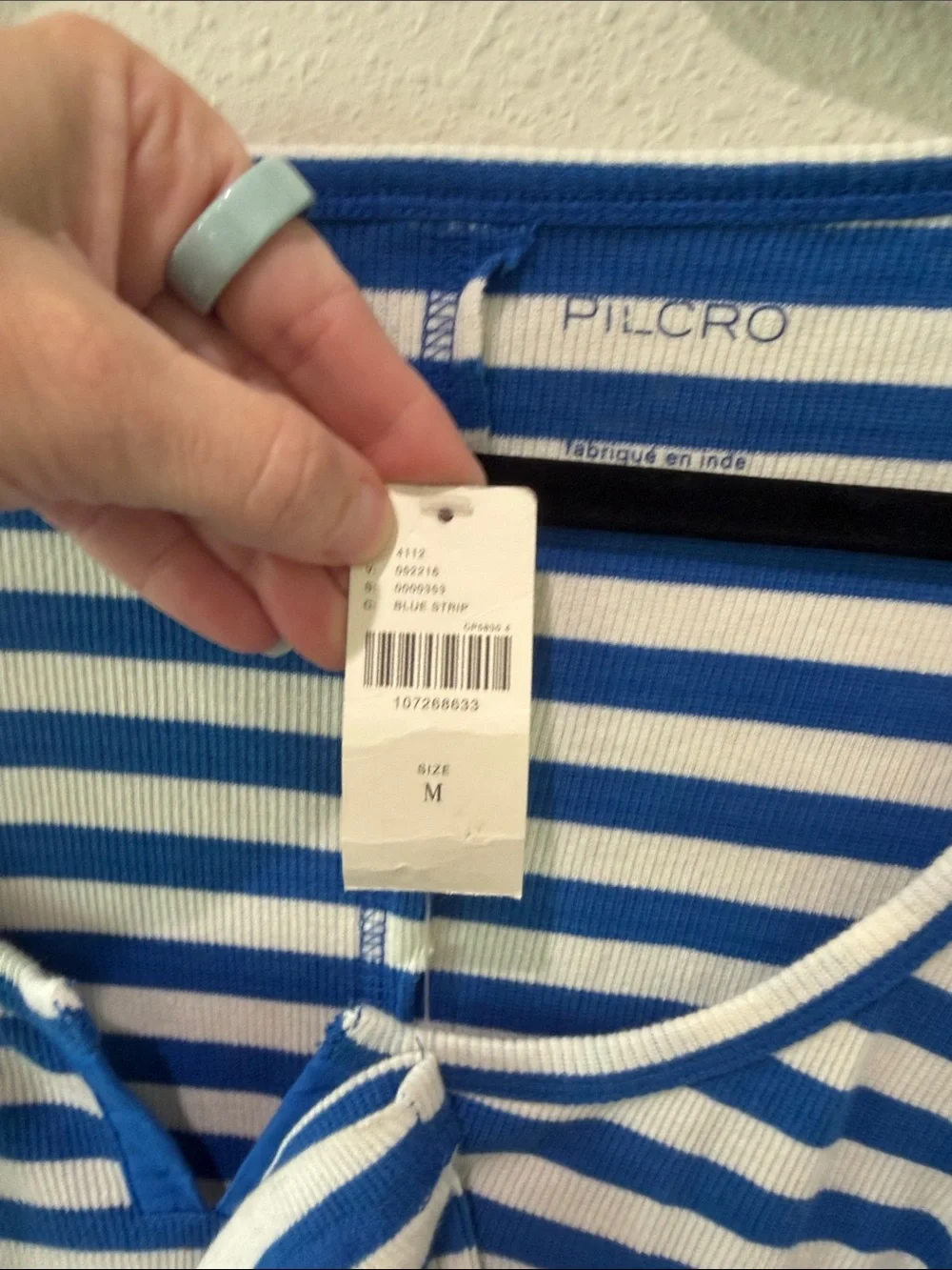 Anthropologie - Pilcro Notched Long-Sleeve Tee NWT